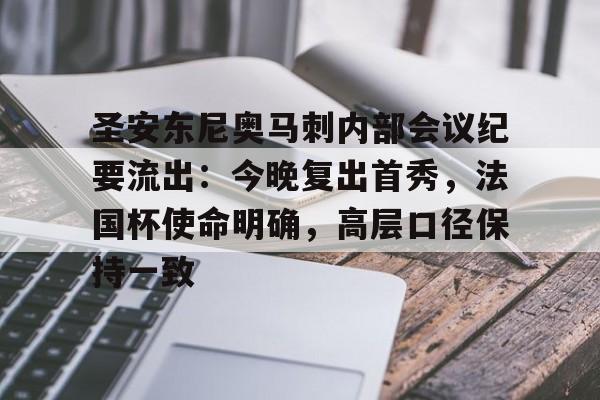 九游体育-圣安东尼奥马刺内部会议纪要流出：今晚复出首秀，法国杯使命明确，高层口径保持一致的简单介绍